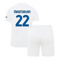 Maglie da calcio Inter Milan Henrikh Mkhitaryan #22 Seconda Maglia Bambino 2023-24 Manica Corta (+ Pantaloni corti)